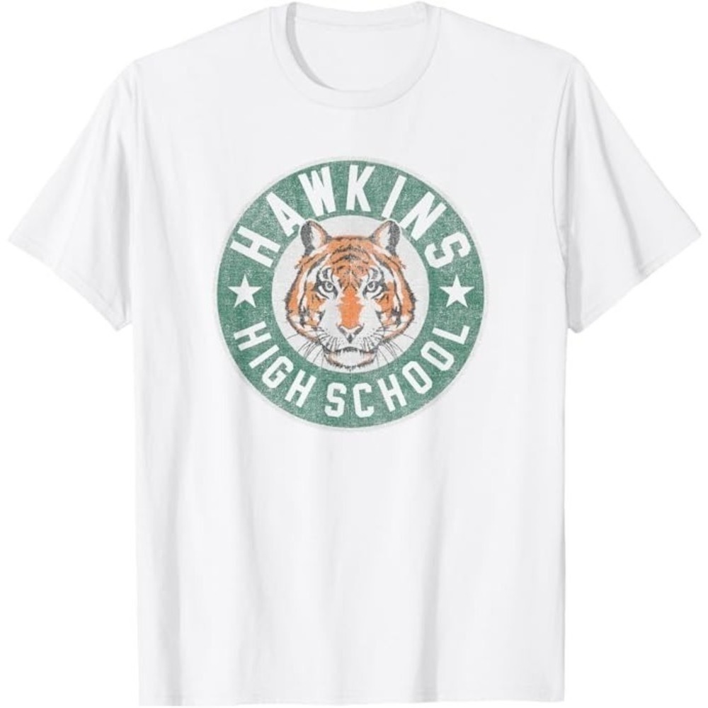 Stranger Things 4 Hawkins High School Tiger Circle Fan T-Shirt